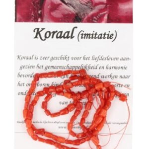 Koraal split kralen streng (imitatie)