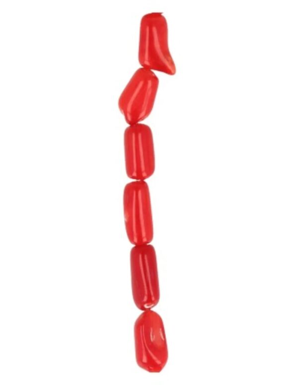 Koraal gladde staafjes kralen streng (imitatie) - Image 3
