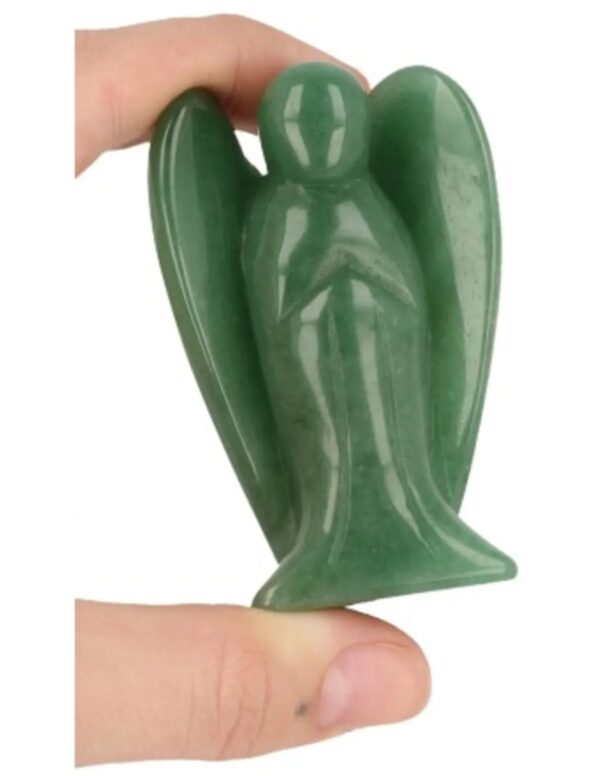 Aventurijn groen staande engel 70 mm - Image 3