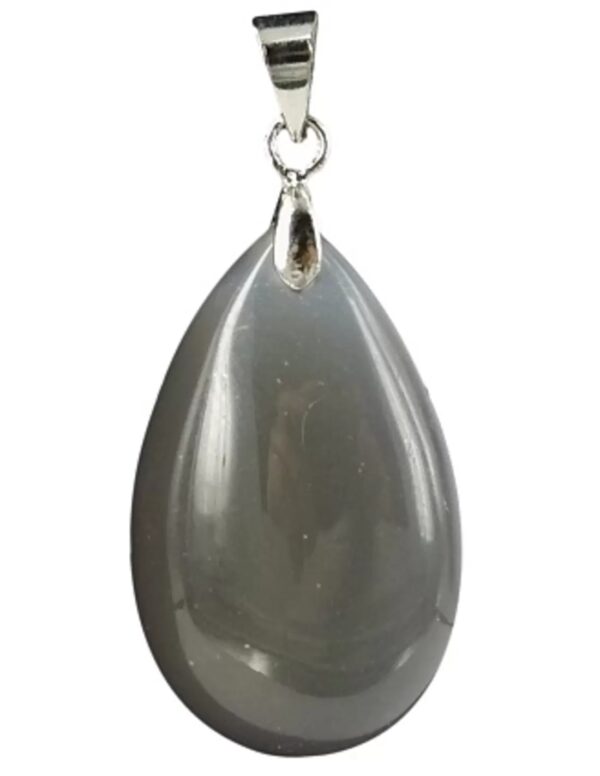 The drop of Agaat grijs - hanger