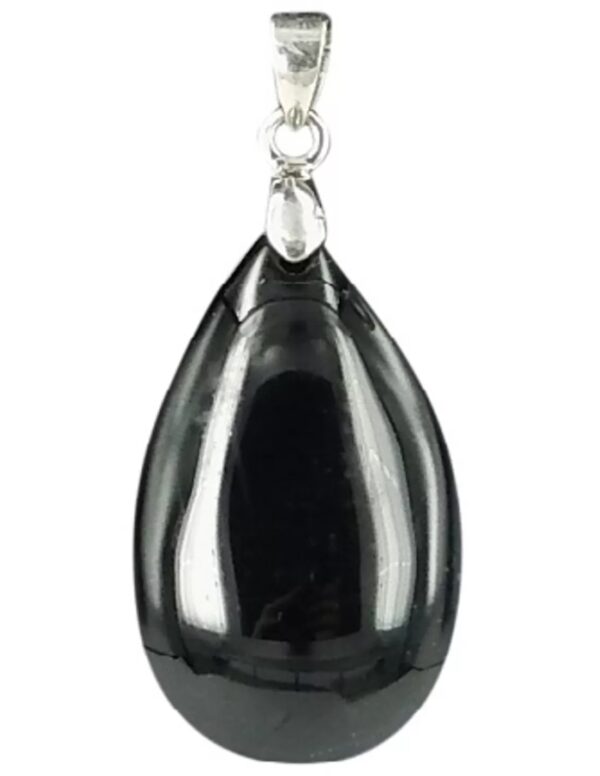 The drop of Obsidiaan zwart - hanger