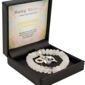Bergkristal Ruby Mania, armband nr 1, rond