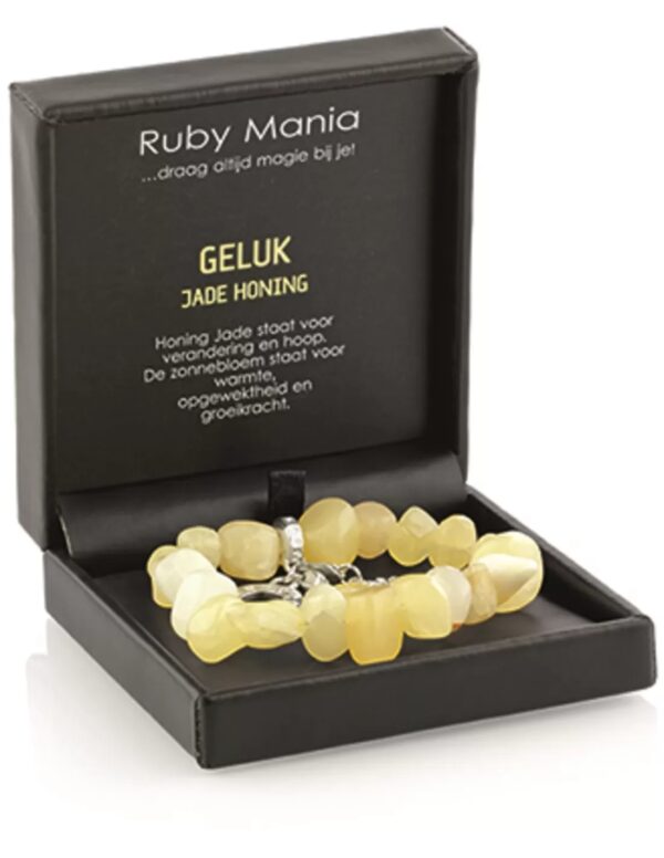 Jade honing Ruby Mania, armband nr 4, nugget