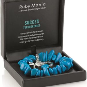 Turquereniet (gekleurd) Ruby Mania, armband nr 8, nugget