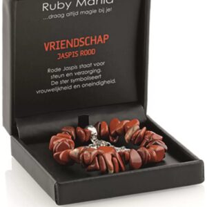 Jaspis rood Ruby Mania, armband nr 14, nugget