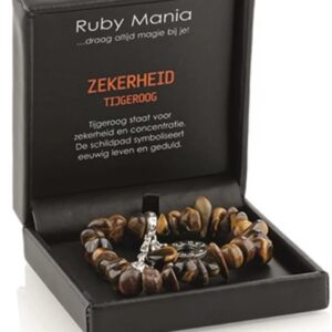 Tijgeroog Ruby Mania, armband nr 16 nugget