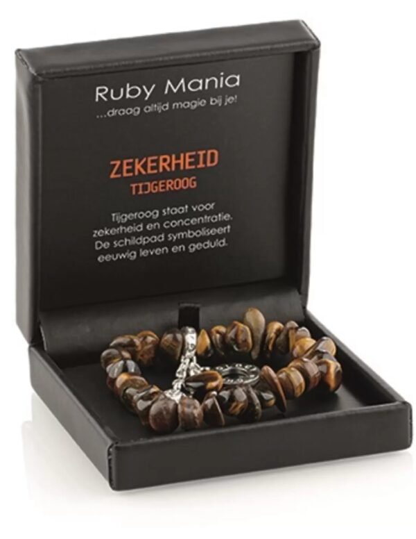 Tijgeroog Ruby Mania, armband nr 16 nugget
