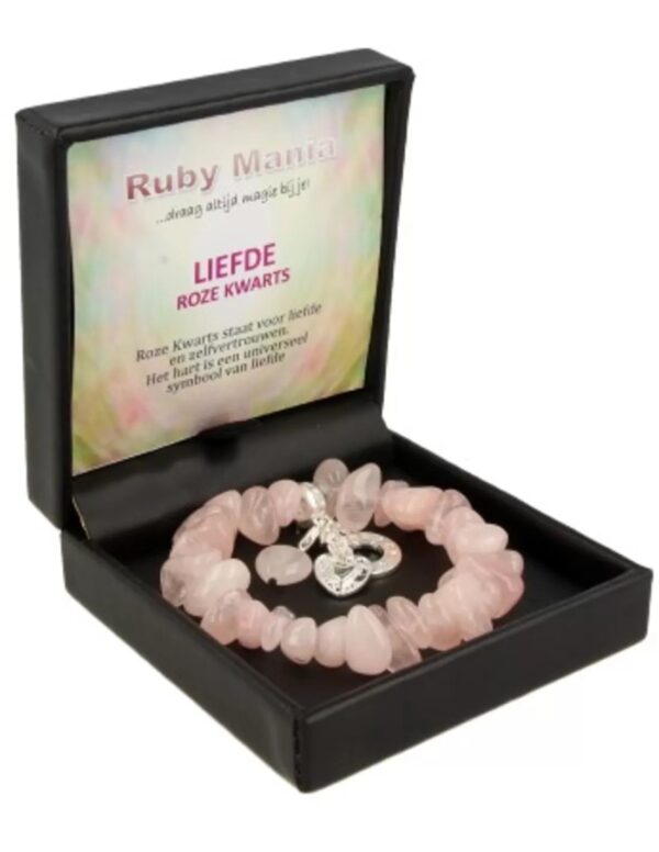 Roze kwarts Ruby Mania, armband nr 22, nugget - Image 2