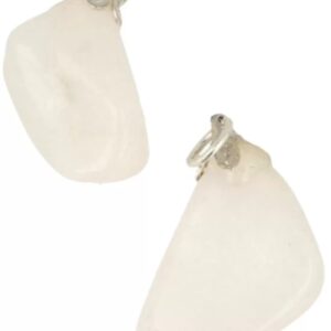 Petaliet wit edelsteen hanger