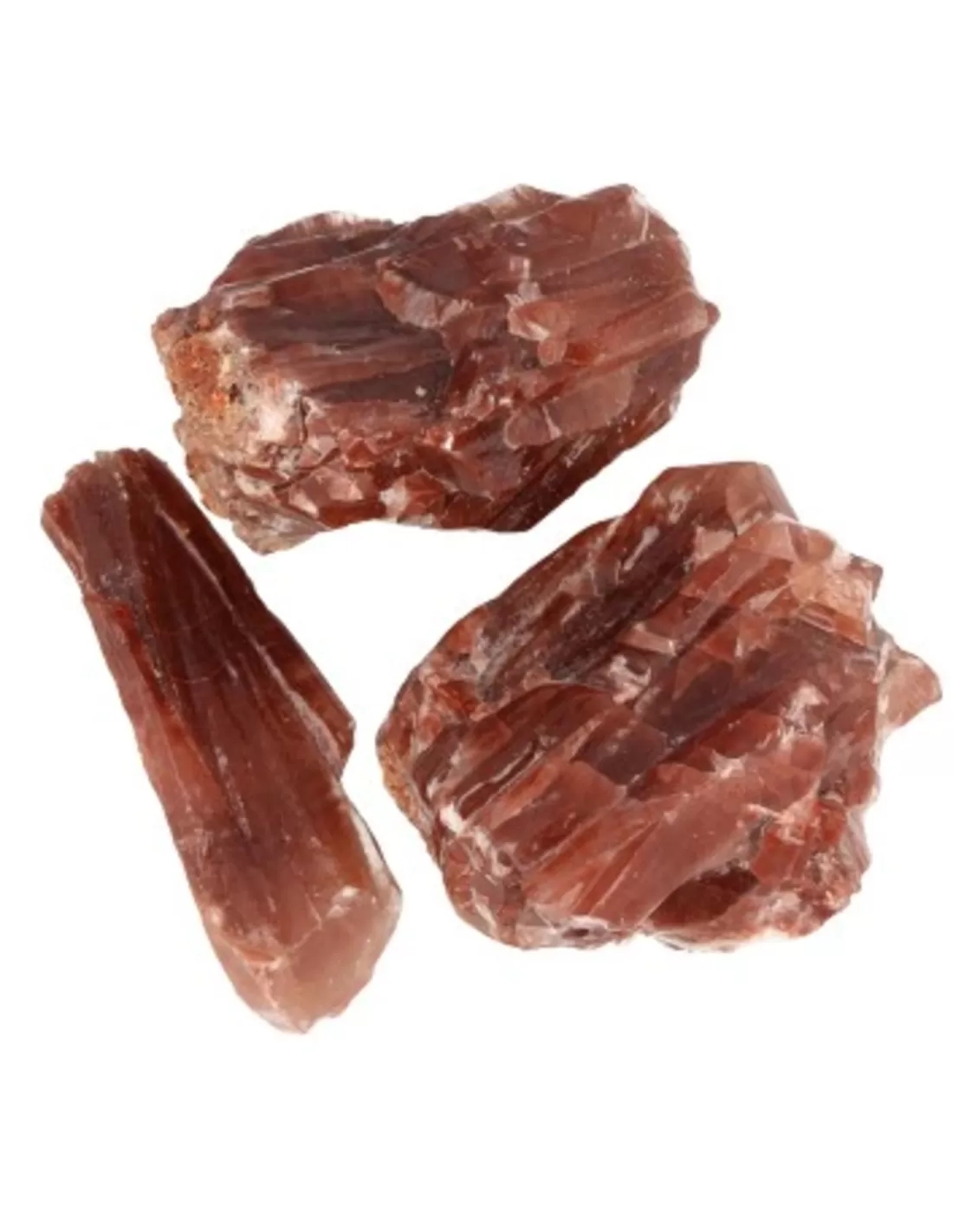 Calciet rood ruw, p/kg