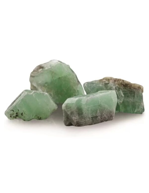Calciet smaragd groen ruw, p/kg