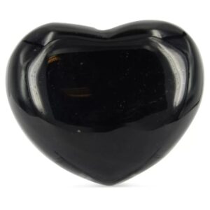 Obsidiaan zwart edelsteen hart 45 mm