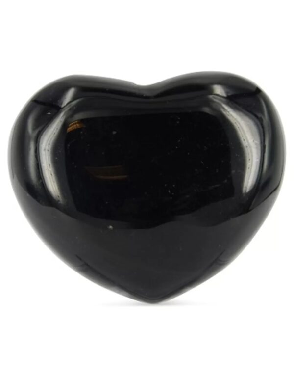 Obsidiaan zwart edelsteen hart 45 mm
