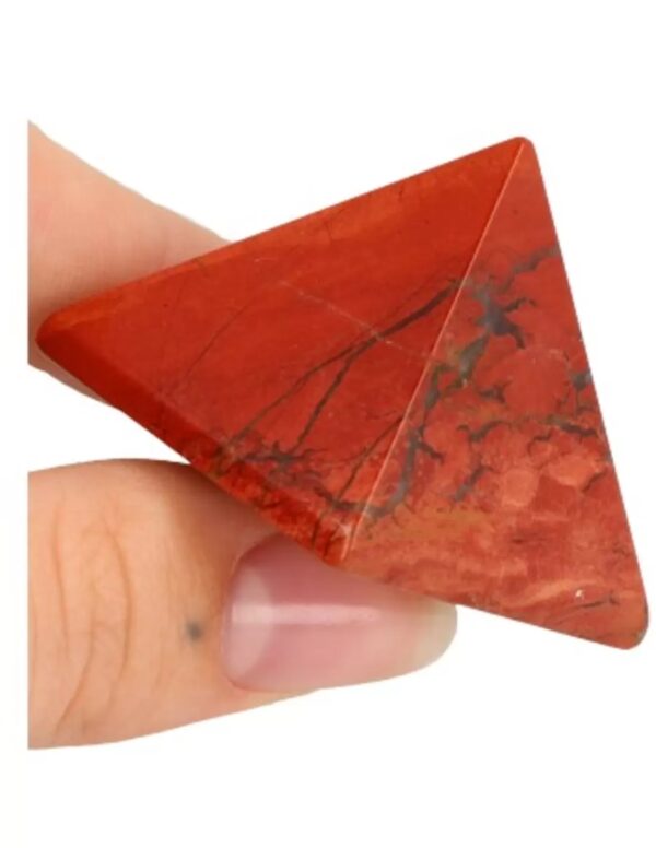 Jaspis rood piramide 30 mm edelsteen - Image 2
