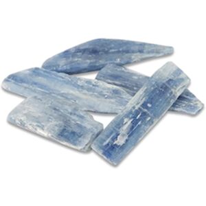 Kyaniet blauw klein ruw, per gram