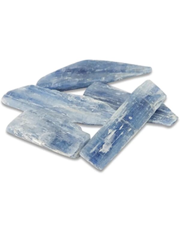 Kyaniet blauw klein ruw, per gram