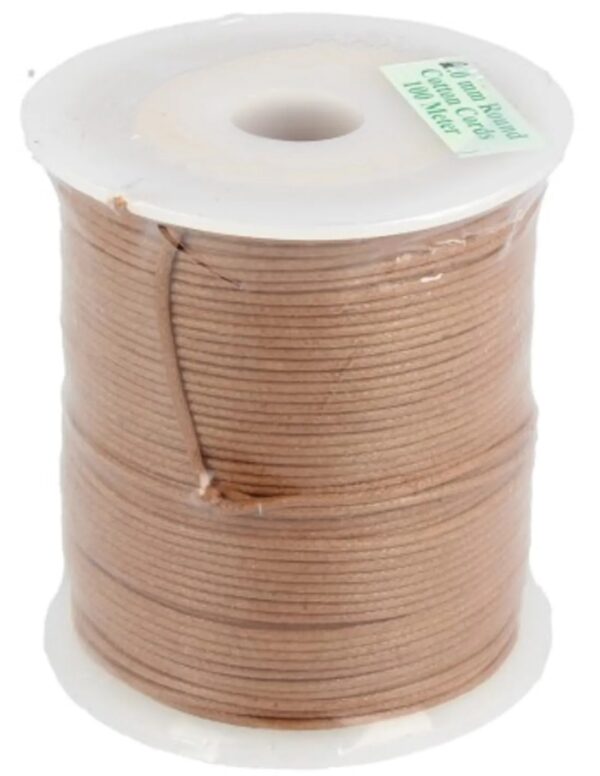 Waskoord rol 1 mm bruin