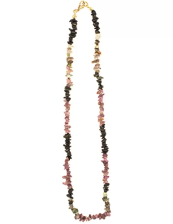 Toermalijn watermeloen splitketting (multi)