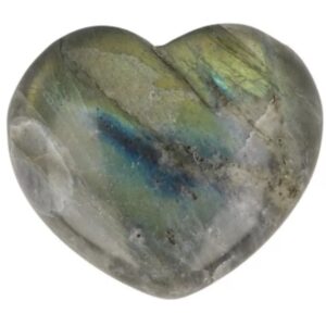Labradoriet edelsteen hart 45 mm