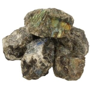 Labradoriet A ruwe brokken Madagaskar, p/kg
