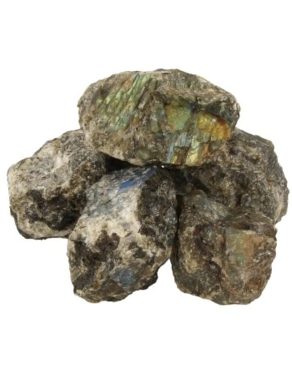 Labradoriet A ruwe brokken Madagaskar, p/kg