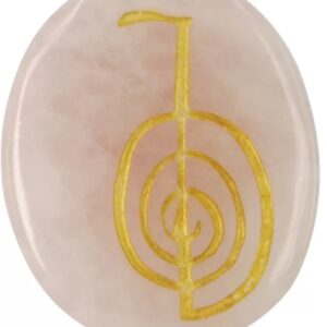 Roze kwarts Cho-Ku-Rei reiki steen