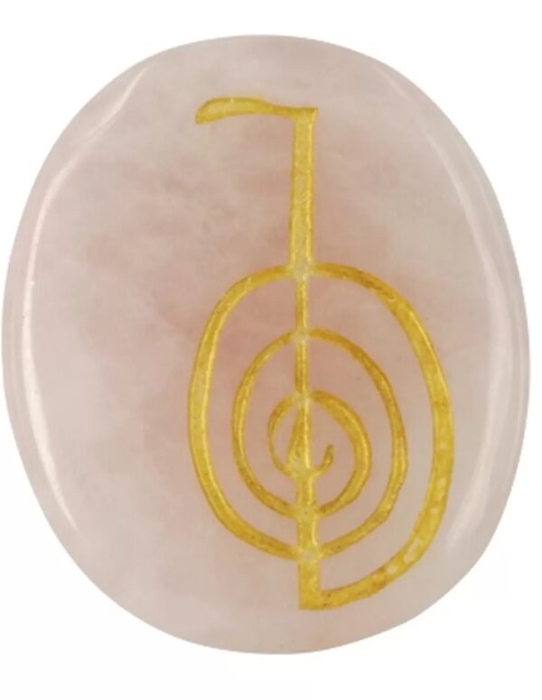 Roze kwarts Cho-Ku-Rei reiki steen