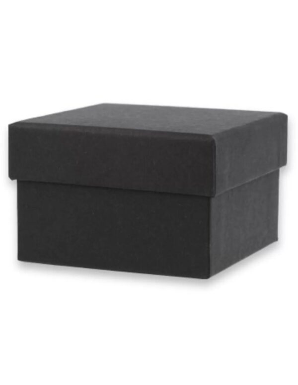 Verpakkingsdoosje zwart 75x75 mm - Image 2