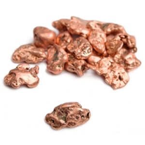 Koper nuggets ruw, Michigan USA, per gram