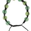 Aventurijn groen glitter shamballa armband