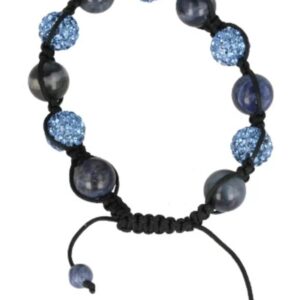 Sodaliet glitter shamballa armband