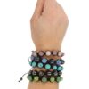 Sodaliet glitter shamballa armband - Image 2