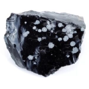 Obsidiaan sneeuwvlok China ruw, p/kg
