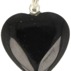 Onyx hart hanger 20 mm