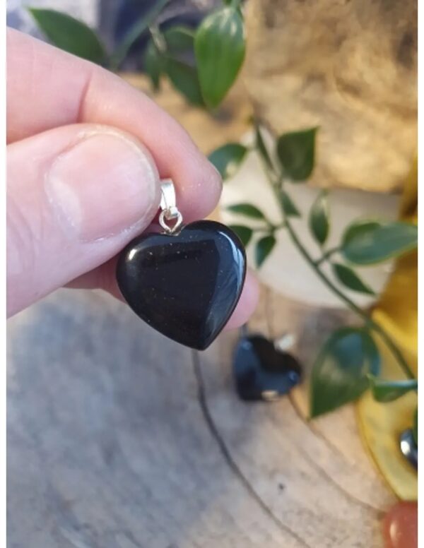Onyx hart hanger 20 mm - Image 2