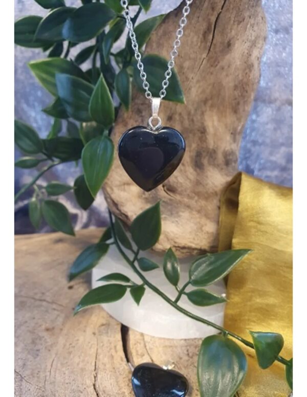Onyx hart hanger 20 mm - Image 4