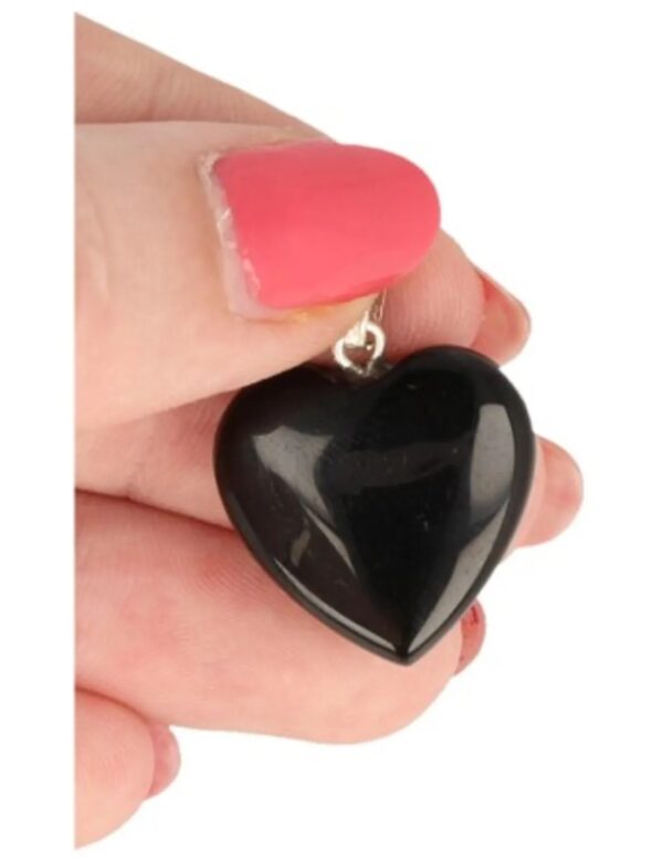 Onyx hart hanger 20 mm - Image 5