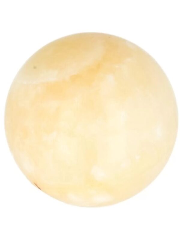 Calciet geel 4 cm edelsteen bol