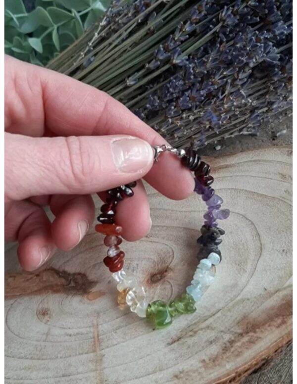 Chakra splitarmband met slotje - Image 2
