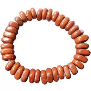 Roundel armband Jaspis rood
