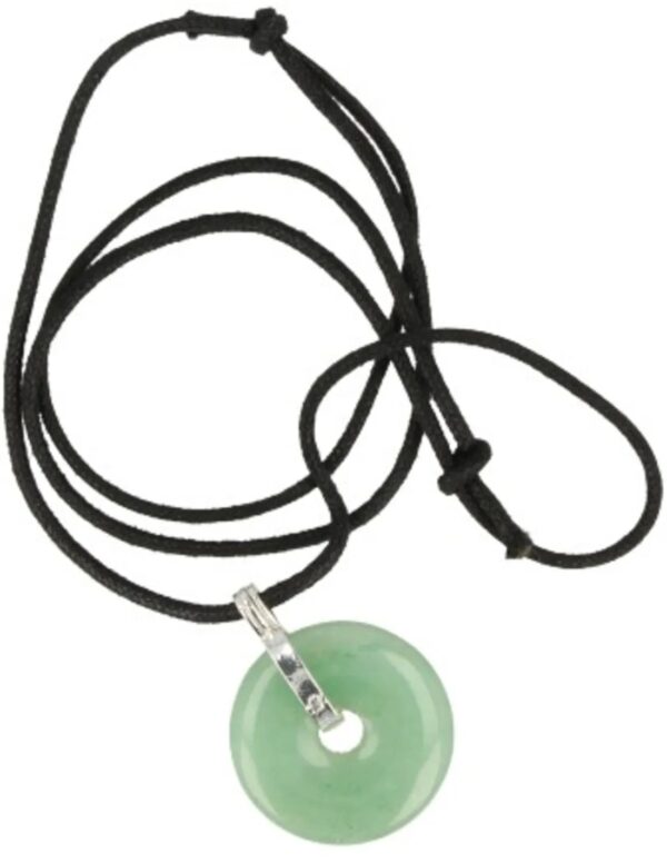 Donuthanger 30 mm Aventurijn groen aan koord - Image 5