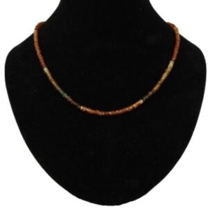 Toermalijn oranje collier facet 3,5 mm