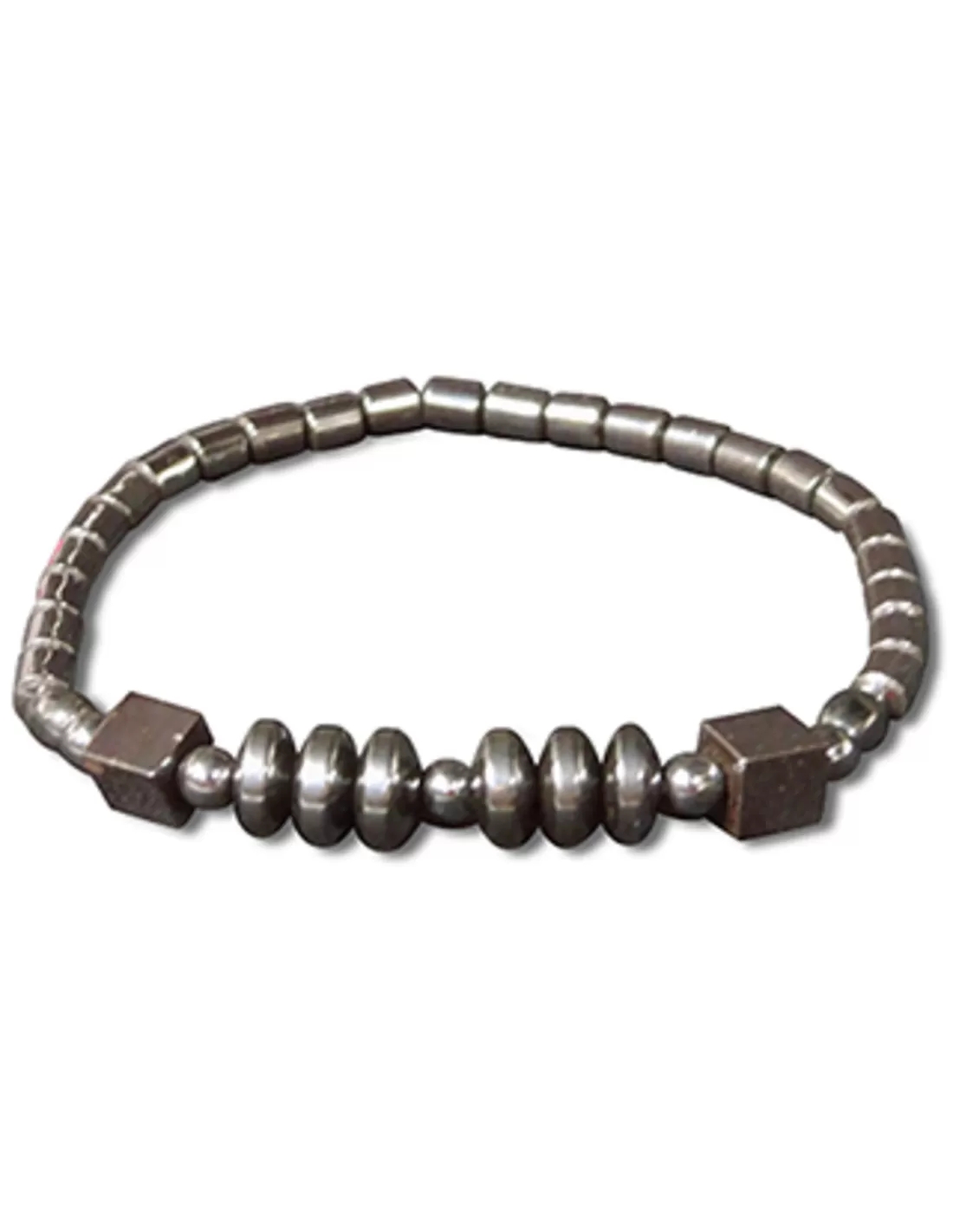 Hematiet armband schijfjes