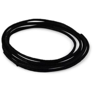 Waskoord 2 mm zwart, per meter