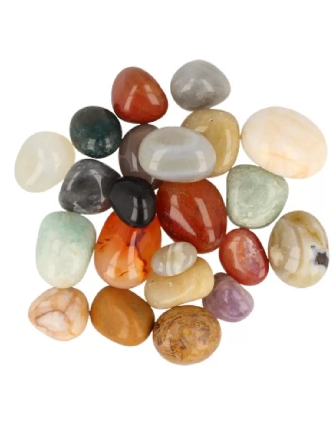 India mix 100 gr. trommelstenen (mt2)