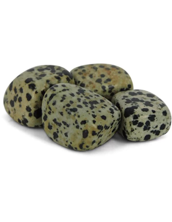 Jaspis dalmatiër 100 gr. trommelstenen (mt3)