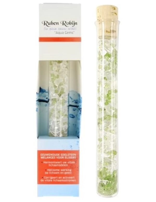 Onafhankelijkheid & Zelfbeschikking small Aqua Gems edelsteenwand