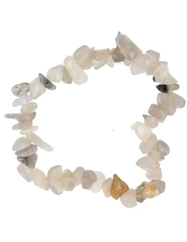 Agaat natuur splitarmband