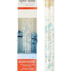 Openheid & Zelfkennis large Aqua Gems edelsteenwand