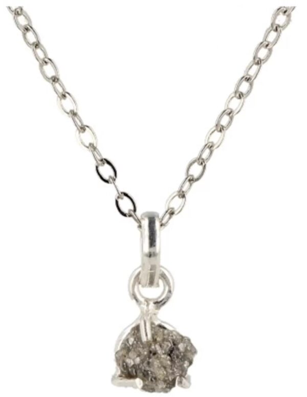Diamant zilveren hanger ruw - Image 3